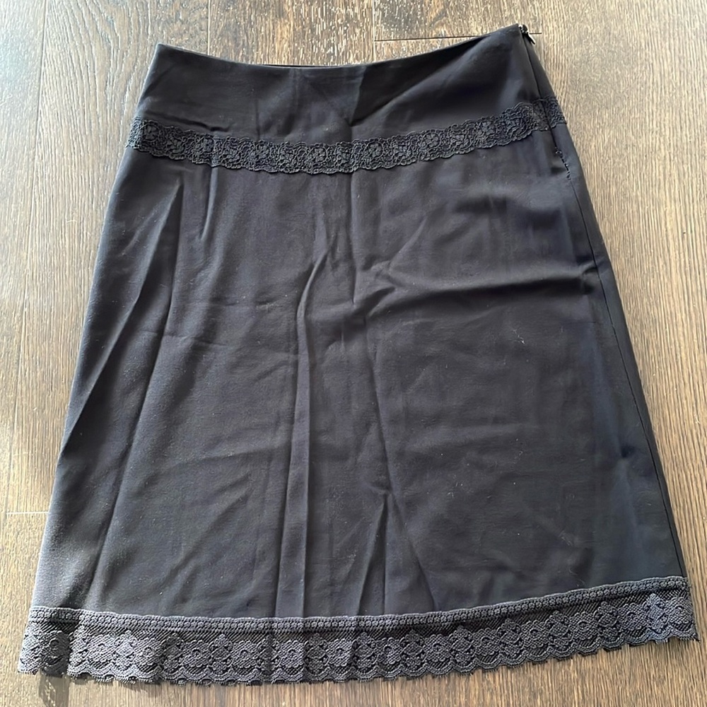 Arden B. Skirt with Lace Trim